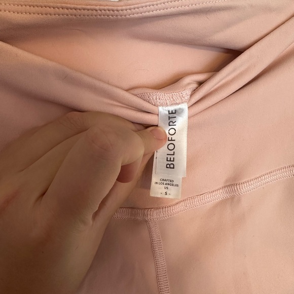 Beloforte Los Ángeles crafted mesh leggings. Pink color. Size Small. - Picture 4 of 6